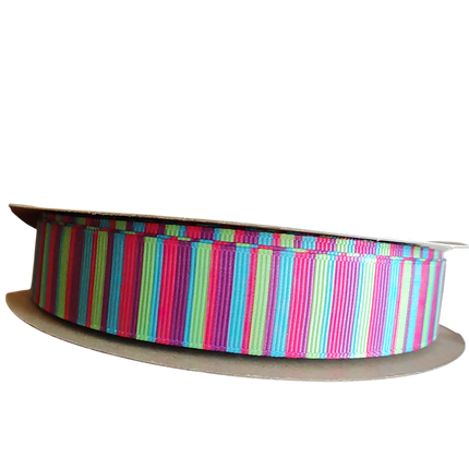 Neon Stripes Nylon Dog Collar