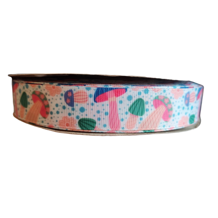 Mushrooms Nylon Dog Collar