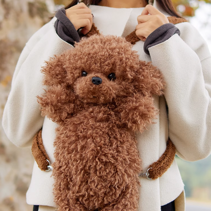 Poodle Dog Backpack – Plush Puppy Bag for Daily Use