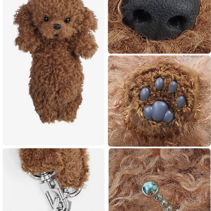 Poodle Dog Backpack – Plush Puppy Bag for Daily Use