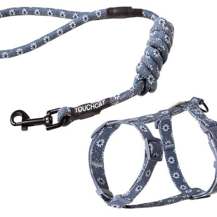 Touchcat 'Radi-Claw' Durable Cable Cat Harness and Leash Combo