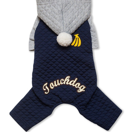 Touchdog ® Designer Quilted Full-Body Hooded Dog Sweater
