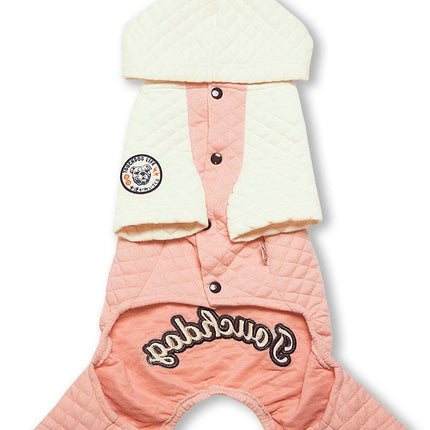 Touchdog ® Designer Quilted Full-Body Hooded Dog Sweater